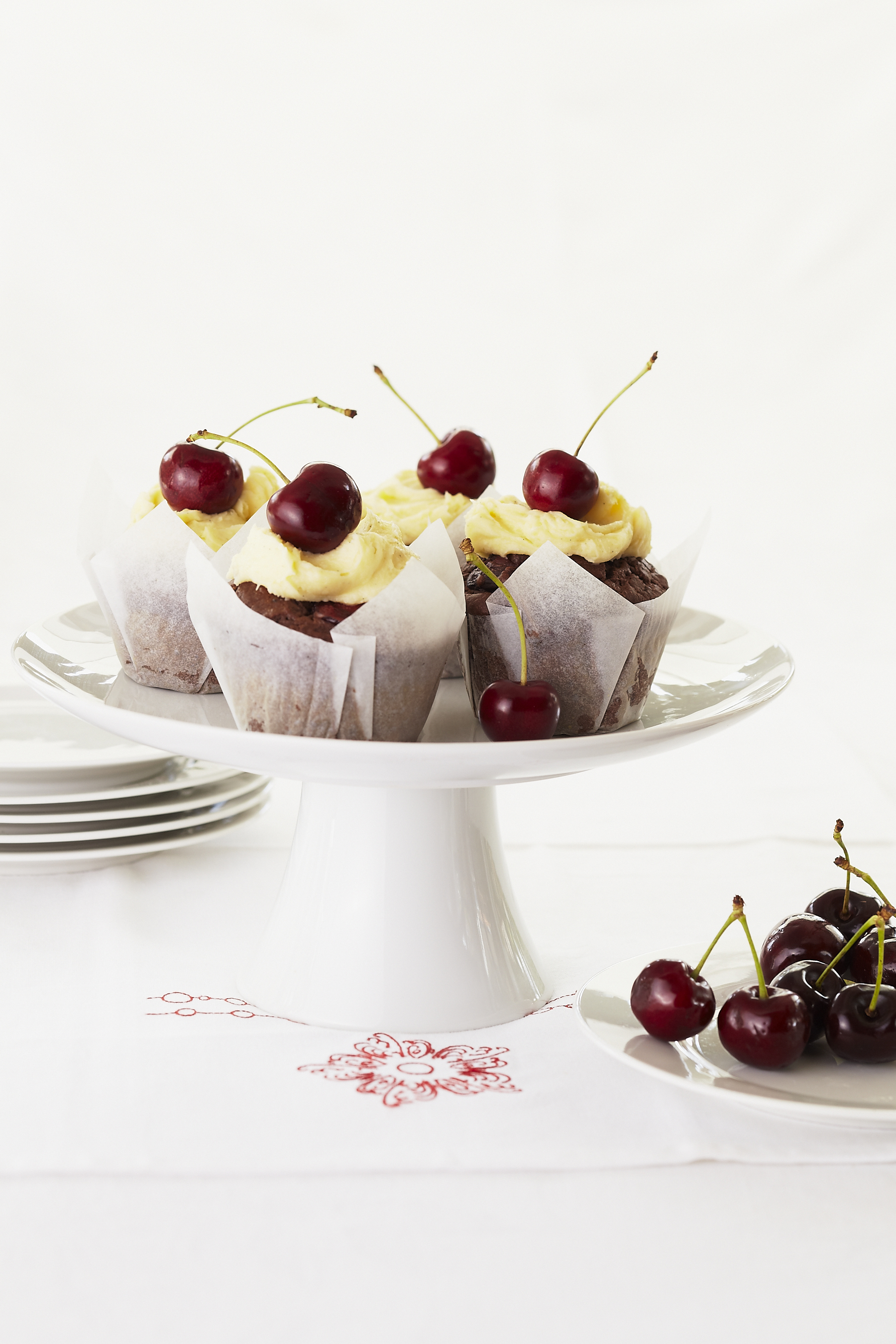 Cherry black forest cup cakes
